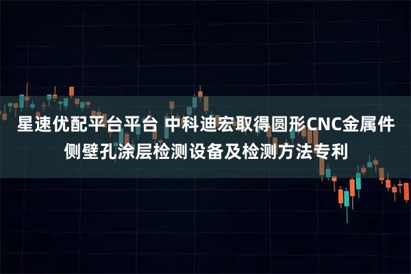 星速优配平台平台 中科迪宏取得圆形CNC金属件侧壁孔涂层检测设备及检测方法专利