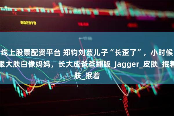 线上股票配资平台 郑钧刘芸儿子“长歪了”，小时候眼大肤白像妈妈，长大成爸爸翻版_Jagger_皮肤_抿着